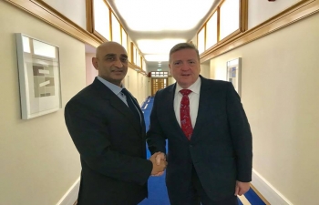 Ambassador meeting with Minister of State for Trade, Employment, Business, EU Digital Single Market and Data Protection, Mr. Pat Breen 2019
